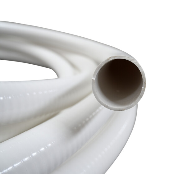(15 Meter) 1,5 PVC-Flex-Schlauch Spiralschlauch Pumpenschlauch Druckschlauch fr Pools Whirlpools chlorbestndig Rollenware