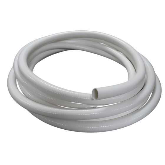 (15 Meter) 1,5 PVC-Flex-Schlauch Spiralschlauch Pumpenschlauch Druckschlauch fr Pools Whirlpools chlorbestndig Rollenware