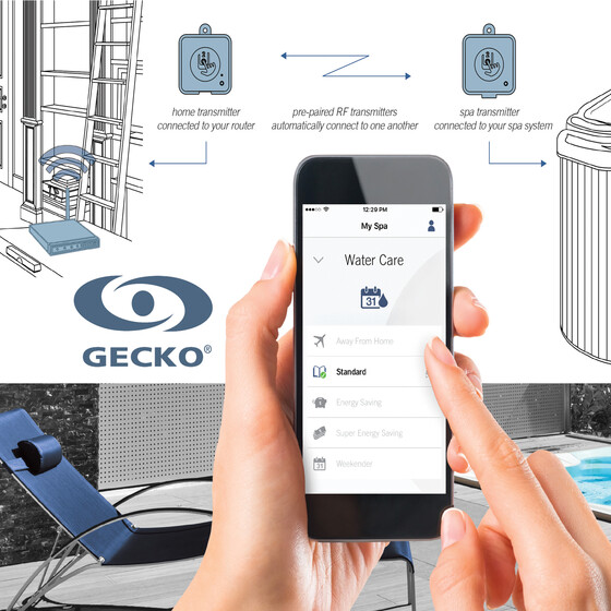 Gecko in.touch 2 WLAN-Modul, Whirlpool-Fernbedienung