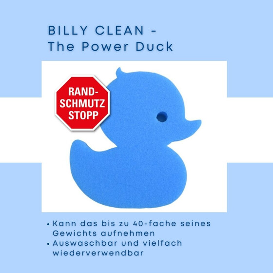 Billy Clean &ndash; Schwimmender Schmutz absorbierender Schwamm fr Whirlpool und Pool